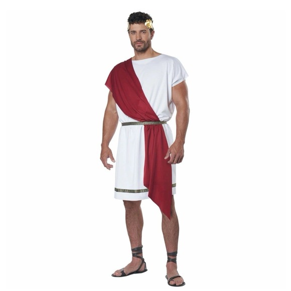 Party Toga Roman Greek Unisex God‎ Goddess Dress Adult Costume S/M Cosplay c8 - Picture 2 of 3